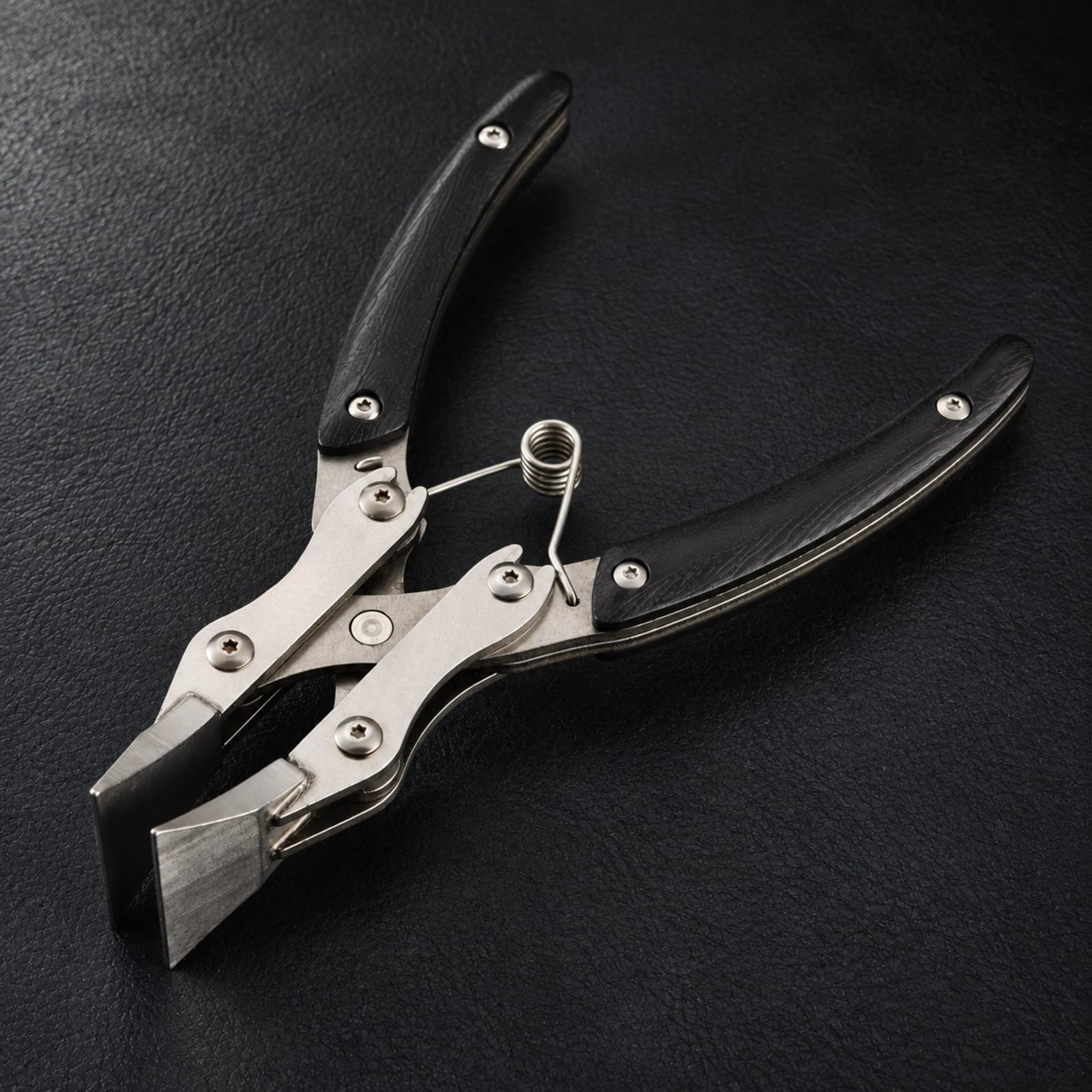 스테인리스 스틸 소재의 가죽 공예용 플라이어, 가장자리 - Leatherwork Hand Press 리뷰 및 가격