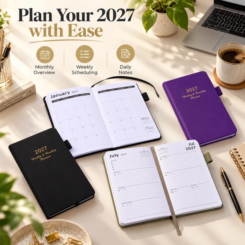2027년 주간 및 월간 플래너, 펜 고리가 달린 가죽 - Leather Work Diary Covers 리뷰 및 가격