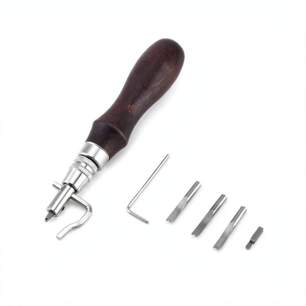 수동 가죽 스티칭 홈 파기 도구 세트, 가장자리 접기  - Groover Stitching Tool 리뷰 및 가격