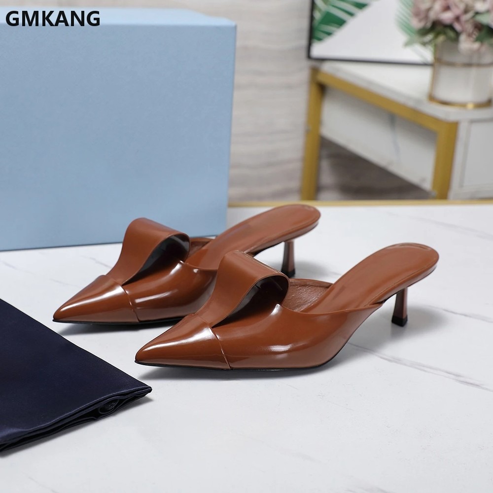 여성용 포인티드 토 미드 힐 메리 제인 슈즈, 미니멀리 - Leatherwork Designs 리뷰 및 가격