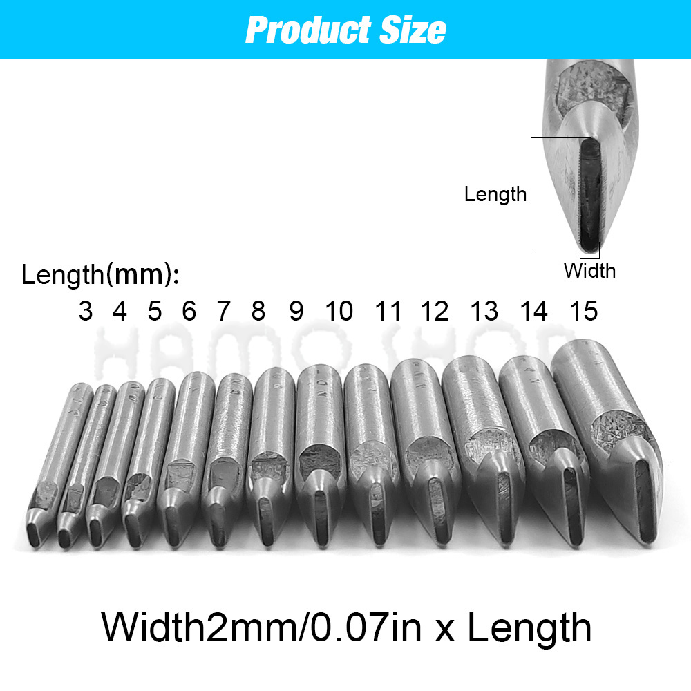 2mm/3mm 폭 가죽 타원형 구멍 펀치 가죽 도구 스 - Rivet Setter Tool 리뷰 및 가격