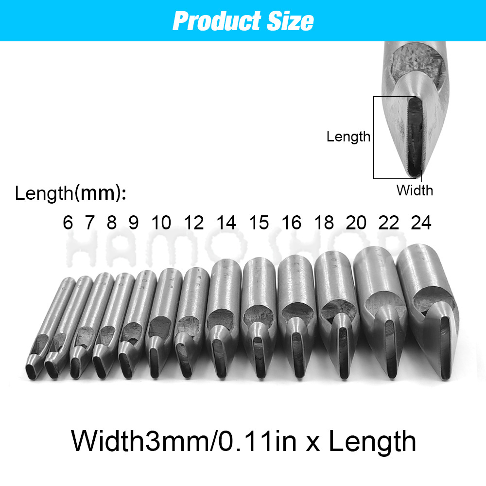 2mm/3mm 폭 가죽 타원형 구멍 펀치 가죽 도구 스 - Rivet Setter Tool 리뷰 및 가격